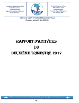 Rapport d’activité 2ème trimestre 2017