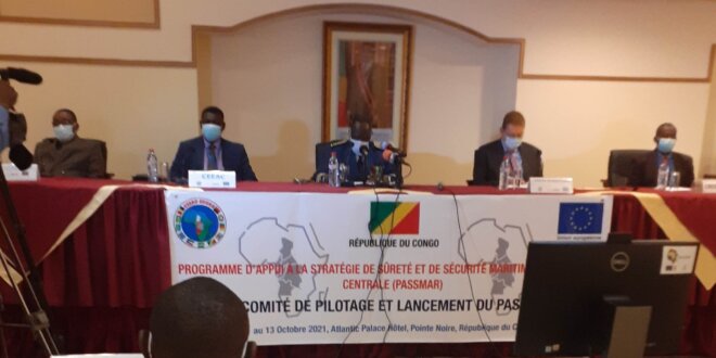 Travaux de la premiere réunion du Comité de Pilotage et du lancement du Programme PASSMAR (CEEAC) POINTE-NOIRE/ République du CONGO du 11 au 13 Octobre 2021