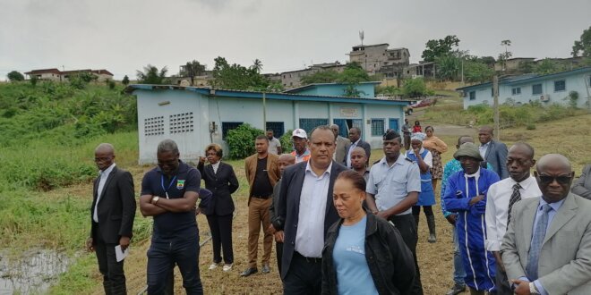 Descente du Ministre de la Pêche à la station Pisciculture à Promo-GABON